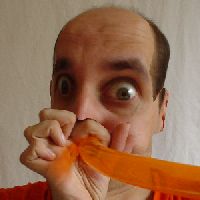 Blowing up a balloon