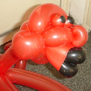Monkey with deflated lips